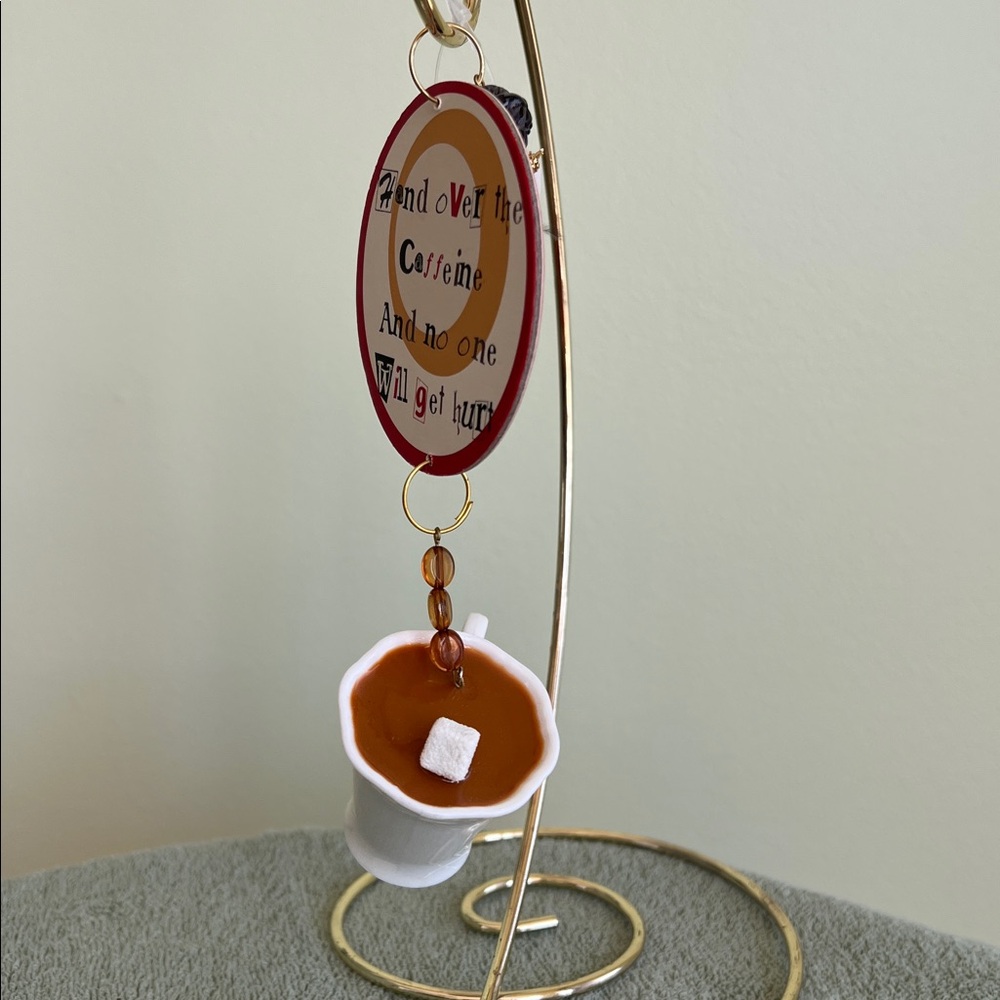 Coffee Themed Hanging Ornament - Picture 3 of 8